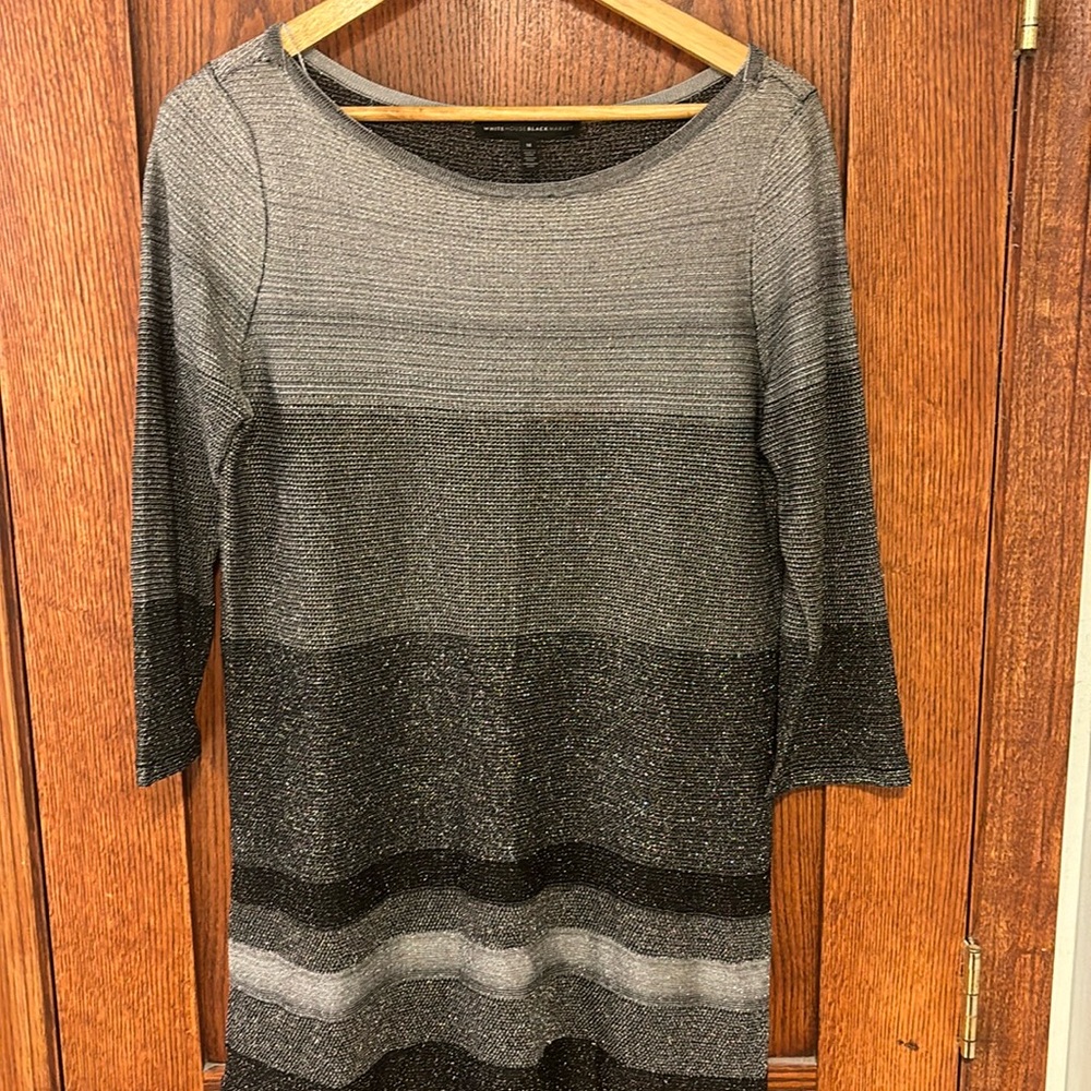 White House Black Market sparkly tunic style shirt size Medium